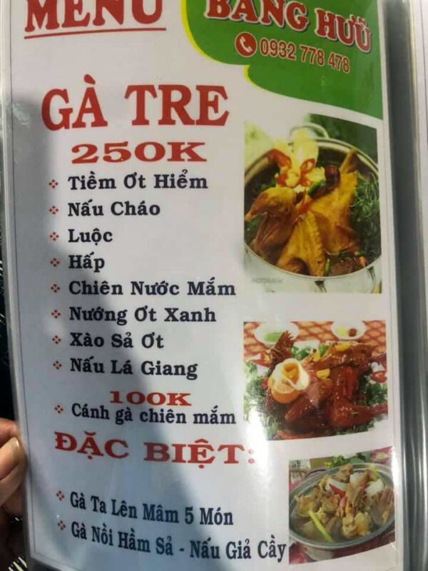 menu hồ câu cây sung 2