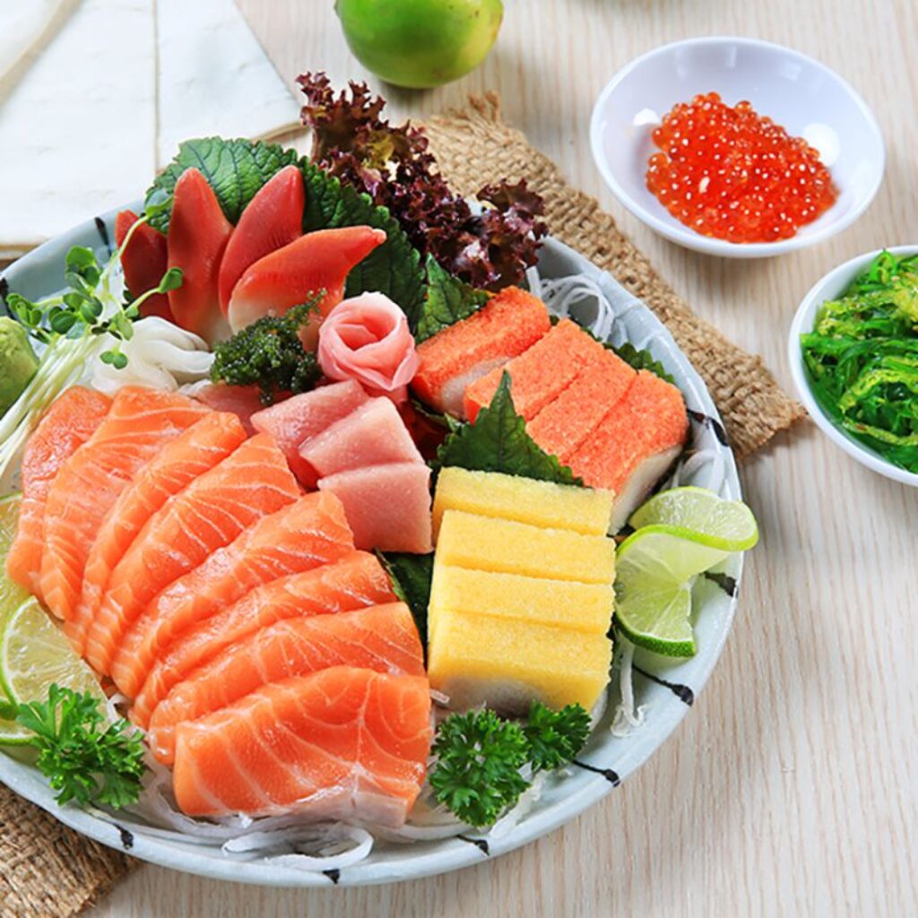 sashimi cá hồi